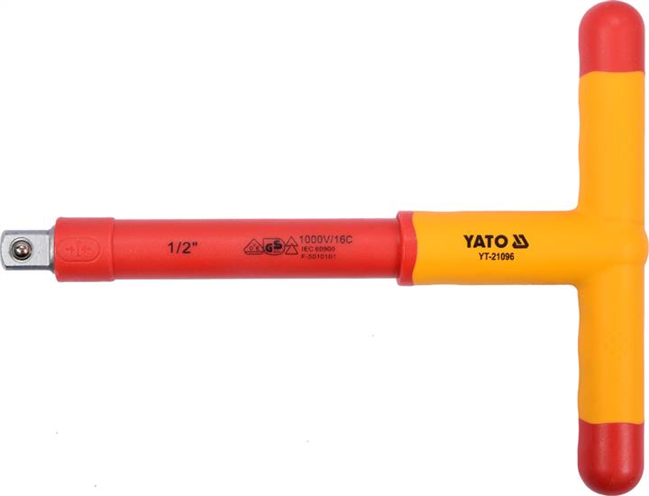 Yato YT-21096 Вороток Т-подібний діелектричний 1/2", 207 мм. YT21096: Купити в Україні - Добра ціна на EXIST.UA!