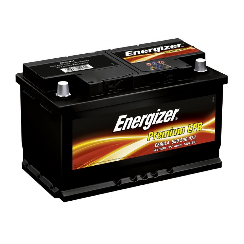 Energizer EE80L4 Акумулятор Energizer Premium EFB 12В 80Ач 730А(EN) R+ EE80L4: Приваблива ціна - Купити в Україні на EXIST.UA!