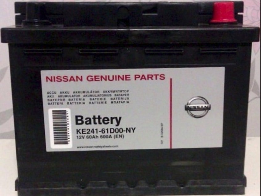 Батарея аккумуляторная Nissan 12В 64Ач 640А(EN) R+ Nissan KE24161D00NY