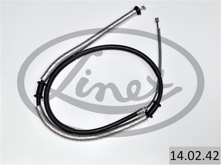 Linex 14.02.42 Трос ручного гальма 140242: Приваблива ціна - Купити в Україні на EXIST.UA! 140242 Linex Трос ручного гальма