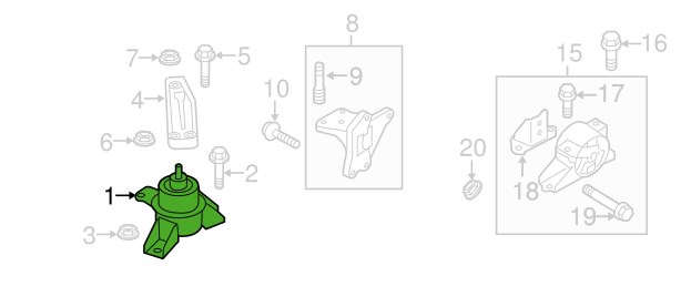 218102K700 Hyundai/Kia Подушка двигателя