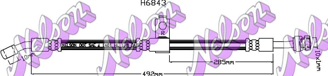 Brovex-Nelson H6843 Гальмівний шланг H6843: Купити в Україні - Добра ціна на EXIST.UA!