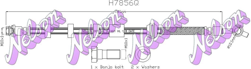 Brovex-Nelson H7856Q Гальмівний шланг H7856Q: Купити в Україні - Добра ціна на EXIST.UA!