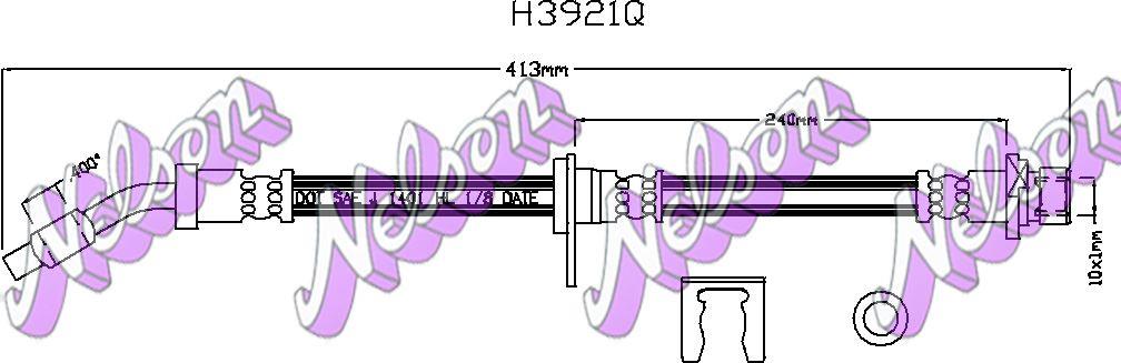 Brovex-Nelson H3921Q Гальмівний шланг H3921Q: Купити в Україні - Добра ціна на EXIST.UA!