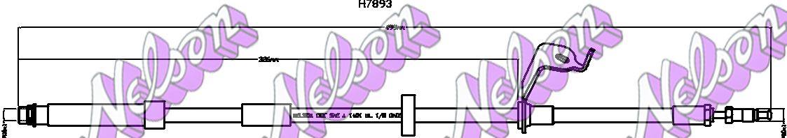 Brovex-Nelson H7893 Гальмівний шланг H7893: Купити в Україні - Добра ціна на EXIST.UA!