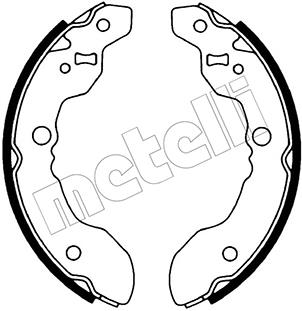 Metelli 530631 Колодки гальмівні барабанні, комплект 530631: Купити в Україні - Добра ціна на EXIST.UA!