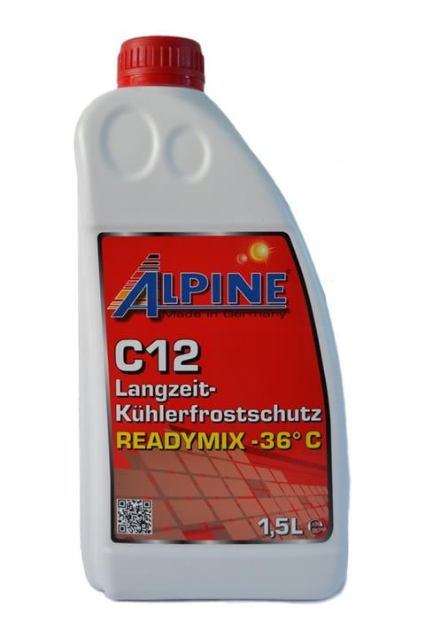 AlpineOil RM0101181 Антифриз C12 Langzeitkühlerfrostschutz ready-mix -36°C червоний, 1,5 л RM0101181: Приваблива ціна - Купити в Україні на EXIST.UA!