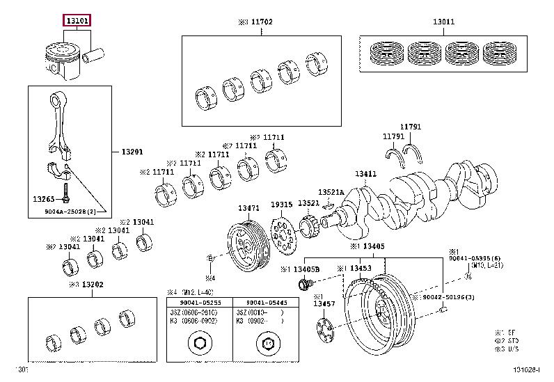 13103BZ020 Toyota Поршень