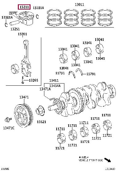 1321136140C0 Toyota Поршень