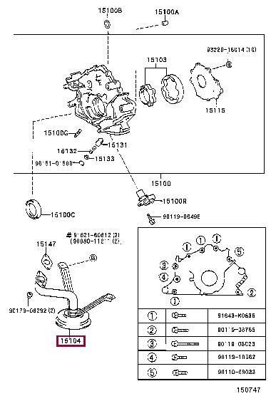 1510450170 Toyota Маслоприемник