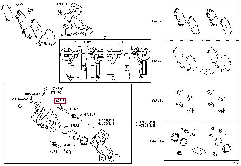 4781548100 Toyota Направляющая