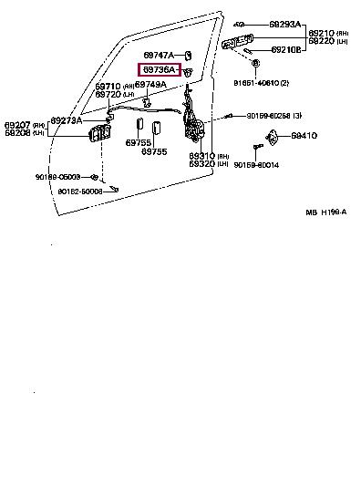 6973622021 Toyota Направляющая
