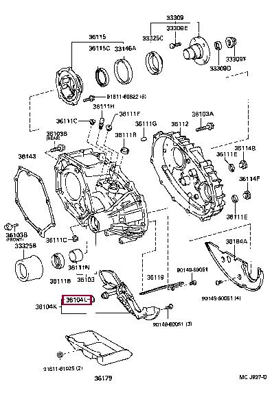 9672124016 Toyota Сальник