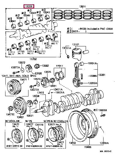 1320468040 Toyota Вкладыши