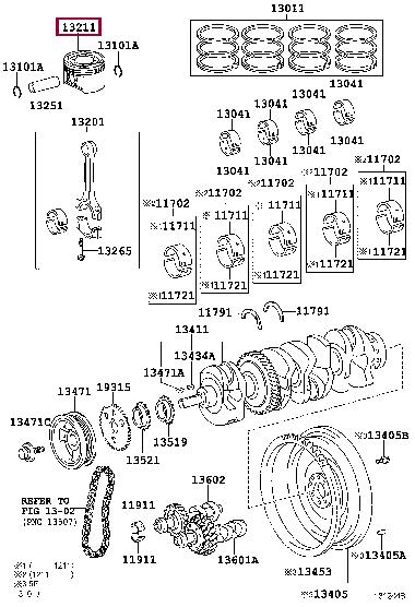 132110H041C0 Toyota Поршень