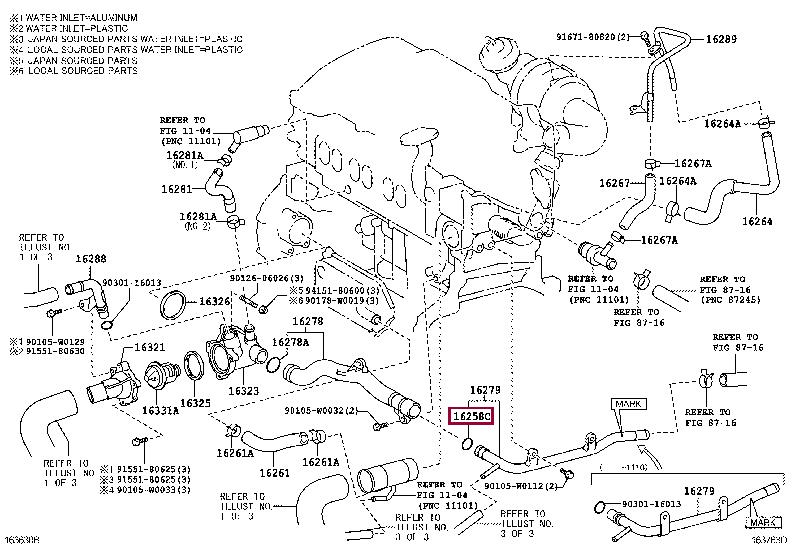 162580R020 Toyota Прокладка профилированная