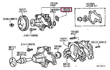 1625815011 Toyota Прокладка профилированная