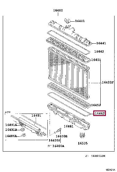 1646211420 Toyota Прокладка резиновая