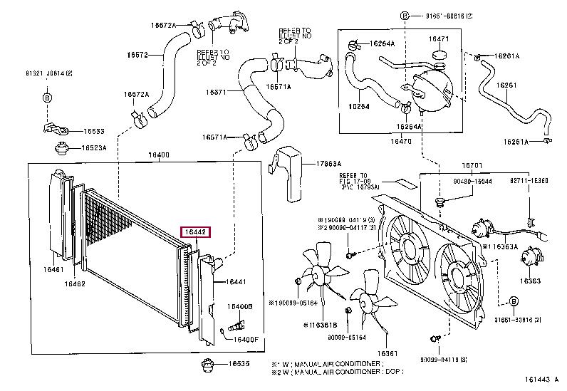 164626A300 Toyota Прокладка резиновая