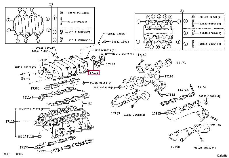 1712750010 Toyota Прокладка