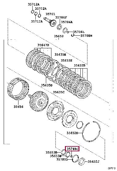 3574833010 Toyota Кольцо уплотнительное