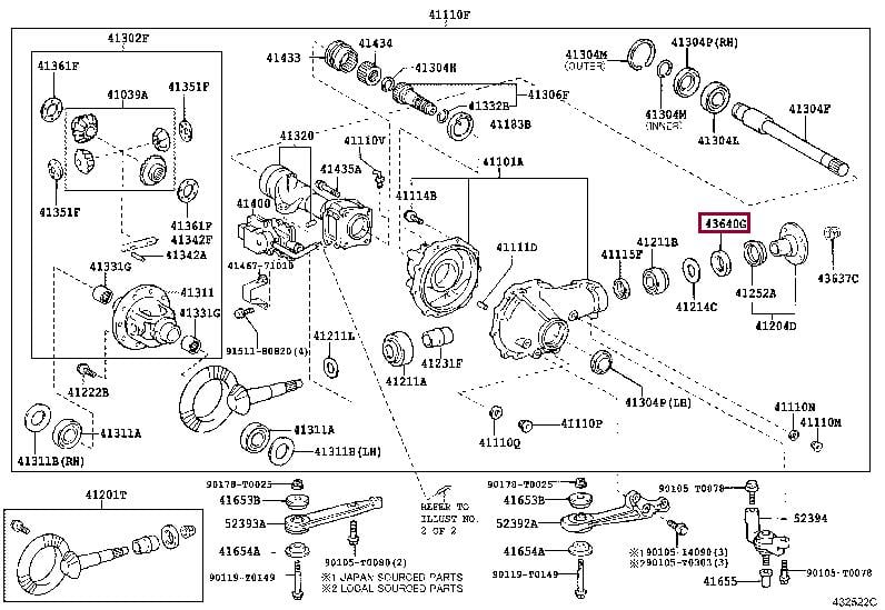 9031141015 Toyota Сальник
