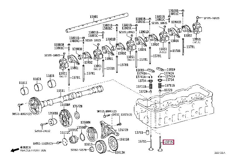 S137151870 Toyota Клапан выпускной