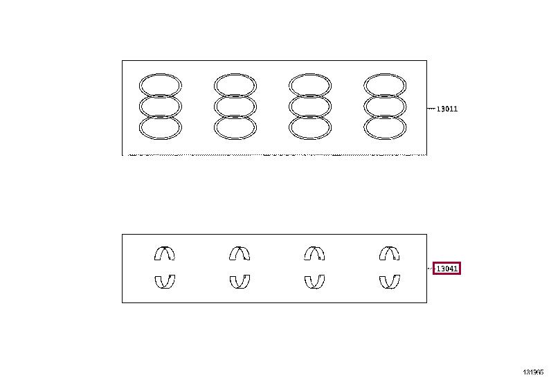 SU00300151 Toyota Вкладыши шатунные