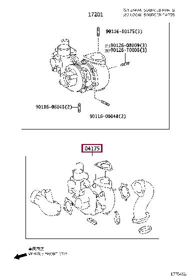 0417530121 Toyota Прокладка профилированная