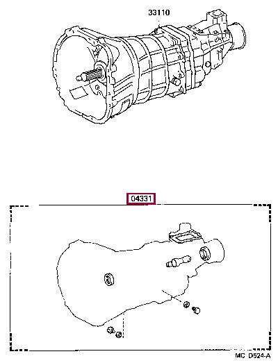 0433114040 Toyota Уплотнения тормоза АКПП, комплект