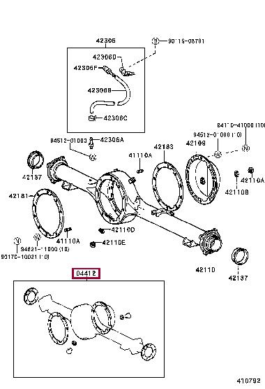 0441260080 Toyota Прокладка профилированная
