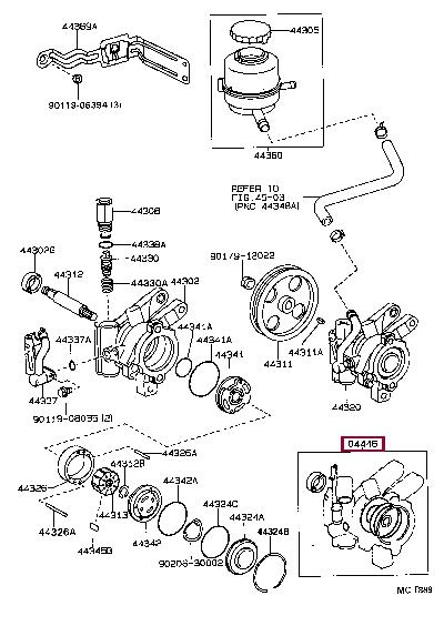 0444624020 Toyota Уплотнения тормоза АКПП, комплект