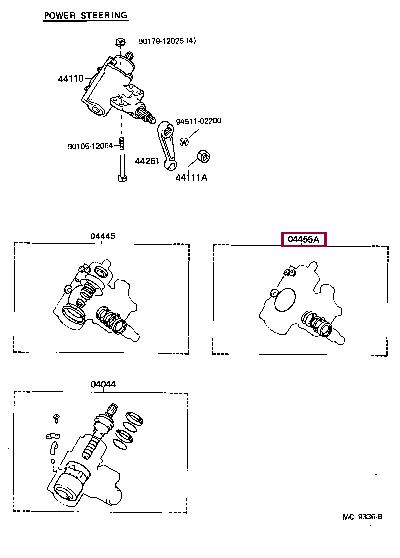 0445526010 Toyota Уплотнения тормоза АКПП, комплект
