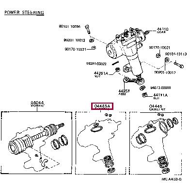 0445535040 Toyota Уплотнения тормоза АКПП, комплект