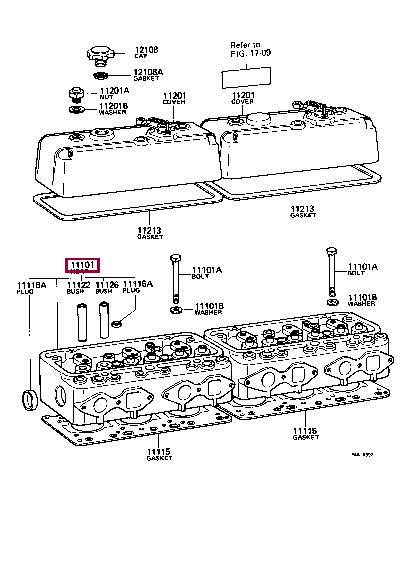 1110177010 Toyota Головка блоку циліндрів