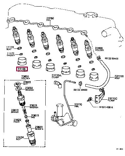 1110668011 Toyota Форкамера