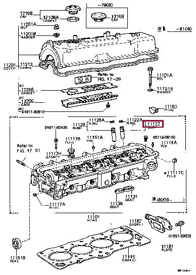 1112215020 Toyota Втулка клапана направляющая