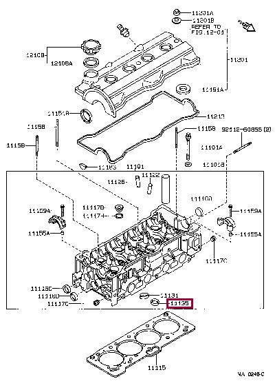 1113515030 Toyota Сідло клапана