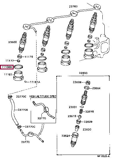 1116654011 Toyota Кольцо уплотнительное