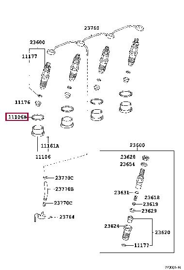 1116667030 Toyota Кольцо уплотнительное