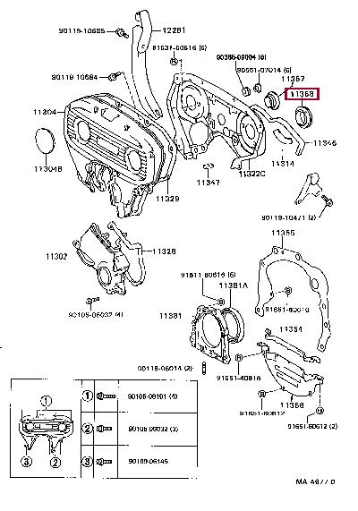 1135862010 Toyota Сальник