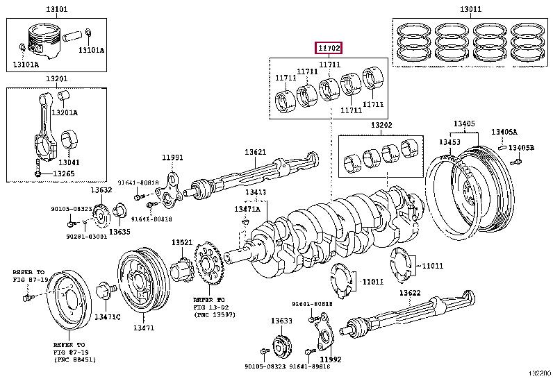 1170475033 Toyota Вкладыши