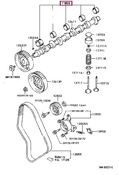 1180454021 Toyota Вкладыши