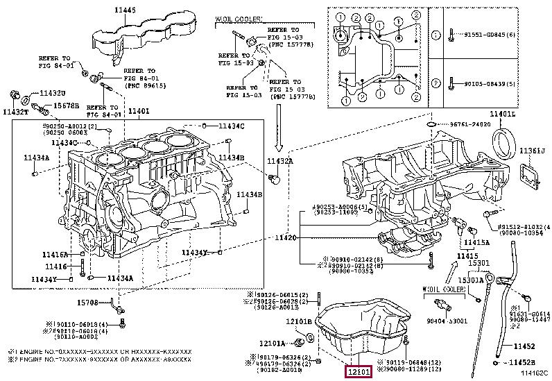 121010H050 Toyota Поддон масляный двигателя