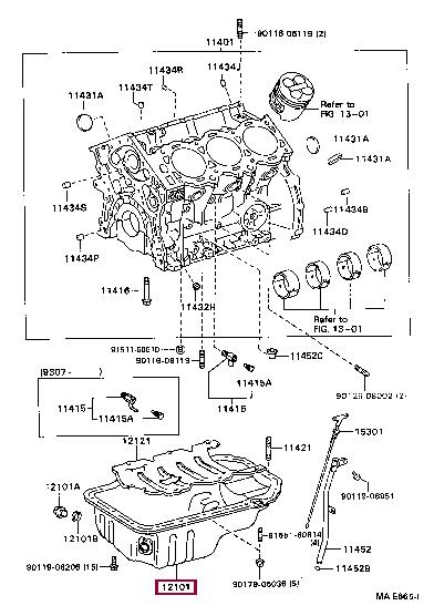 1210162050 Toyota Поддон масляный двигателя