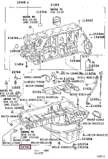 1210166031 Toyota Поддон масляный двигателя