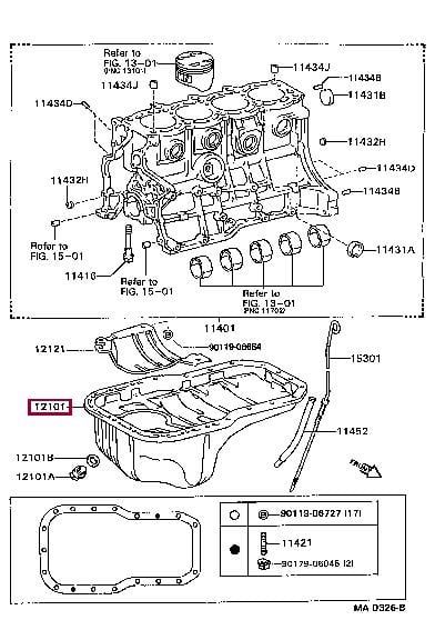 1210188560 Toyota Поддон масляный двигателя