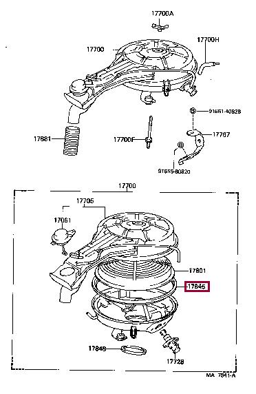 1784510020 Toyota Прокладка профилированная