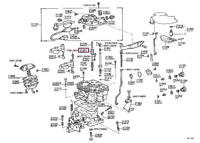 2135134030 Toyota Поршень