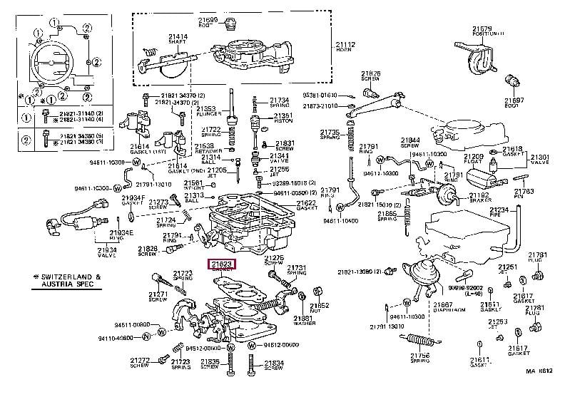 2162313430 Toyota Прокладка